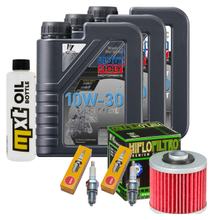 Pacchetto di ispezione 3L 10W-30 + filtro olio + 2x candela per Yamaha XV Virago 535 ccm Anno 1988 - 1995