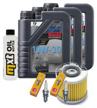 Pacchetto di ispezione 3L 10W-30 + filtro olio + 2x candela per Yamaha XV Virago 535 ccm Anno 1988 - 1995