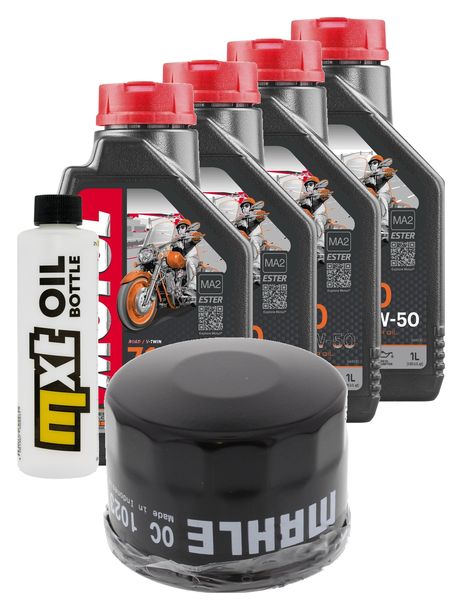 Inspektionspaket 4L 20W-50 + Ölfilter für Yamaha XVS 1300 ccm Bj. 2007 - 2008