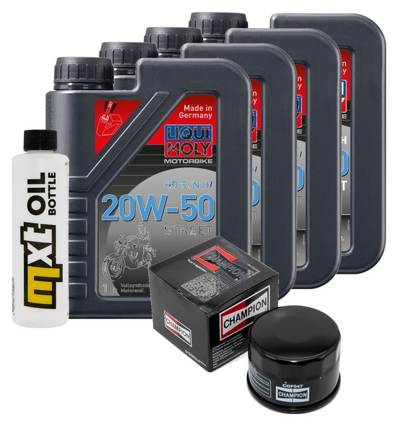 Inspektionspaket 4L 20W-50 + Ölfilter für Yamaha XVS 1300 ccm Bj. 2007 - 2008