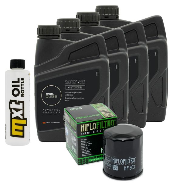 Inspektionspaket 4L 20W-50 + Ölfilter für Yamaha XVS 1300 ccm Bj. 2007 - 2008