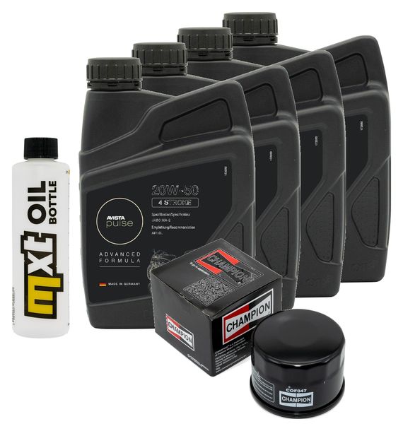 Inspektionspaket 4L 20W-50 + Ölfilter für Yamaha XVS 1300 ccm Bj. 2007 - 2008
