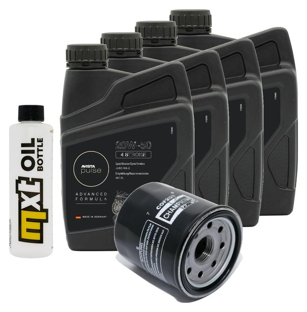 Inspektionspaket 4L 20W-50 + Ölfilter für Yamaha XVS 1300 ccm Bj. 2009