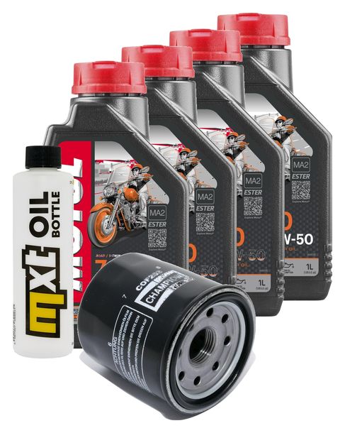 Inspektionspaket 4L 20W-50 + Ölfilter für Yamaha XVS 1300 ccm Bj. 2009
