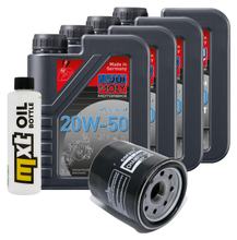 Pacote de Inspeção 4L 20W-50 + Filtro de Óleo para Yamaha XVS 1300 ccm Ano 2009