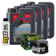 Pacote de Inspeção 4L 20W-50 + Filtro de Óleo para Yamaha XVS 1300 ccm Ano 2009