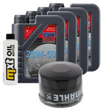 Pacchetto di ispezione 4L 20W-50+filtro olio per Yamaha XVS 1300 ccm Anno 2009