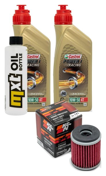 2L 10W-50 Inspection Package+oil filter for Yamaha YBR 250 ccm Year 2007 - 2011