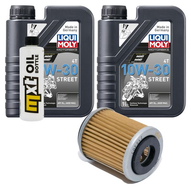 Inspektionspaket 2L 10W-30 + Ölfilter für Yamaha YZ F 400 ccm Bj. 1998 - 1999