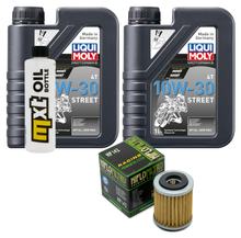 Inspectiepakket 2L 10W-30 + Oliefilter voor Yamaha YZ F 400 ccm Bj. 1998 - 1999