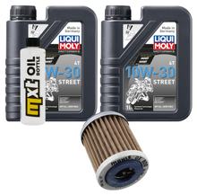 Pacchetto di ispezione 2L 10W-30+filtro olio per Yamaha YZ F 400 ccm Anno 1998 - 1999