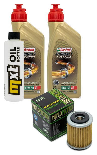 Paquete de inspección 2L 10W-50+filtro de aceite para Yamaha YZ 426 F 425 ccm Año 2000 - 2002