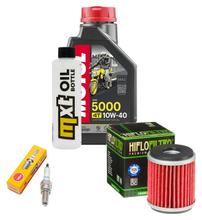 Paquete de inspección 1L 10W-40 + filtro de aceite + 1x bujía para Yamaha YZF R 125 ccm Año 2008 - 2012