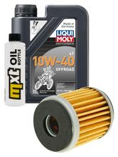 Inspection package 1L 10W-40 + oil filter + 1x spark plug for Yamaha YZF R 125 ccm Year 2008 - 2012