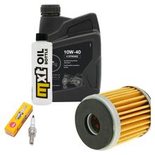 Inspectiepakket 1L 10W-40 + Oliefilter + 1x Bougie voor Yamaha YZF R 125 ccm Bj. 2008 - 2012