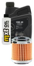 Inspectiepakket 1L 10W-40 + Oliefilter + 1x Bougie voor Yamaha YZF R 125 ccm Bj. 2008 - 2012