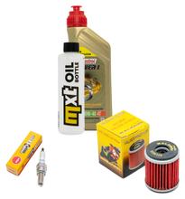 Inspectiepakket 1L 10W-40 + oliefilter + 1x bougie voor Yamaha YZF R 125 ccm Bj. 2013