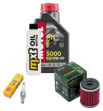 Inspectiepakket 1L 10W-40 + oliefilter + 1x bougie voor Yamaha YZF R 125 ccm Bj. 2013