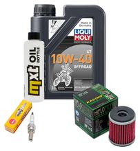 Inspektionspaket 1L 10W-40 + Ölfilter + 1x Zündkerze für Yamaha YZF R 125 ccm Bj. 2013
