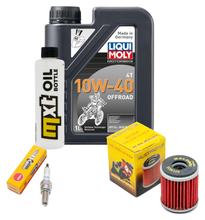 Inspection package 1L 10W-40 + oil filter + 1x spark plug for Yamaha YZF R 125 ccm Year 2013