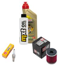 Inspection package 1L 10W-40 + oil filter + 1x spark plug for Yamaha YZF R 125 ccm Year 2013