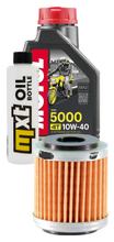 Inspection package 1L 10W-40 + oil filter + 1x spark plug for Yamaha YZF R 125 ccm Year 2014 - 2015