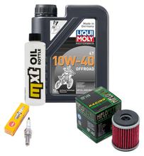 Paquete de inspección 1L 10W-40 + filtro de aceite + 1x bujía para Yamaha YZF R 125 ccm Año 2014 - 2015
