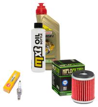 Inspektionspaket 1L 10W-40 + Ölfilter + 1x Zündkerze für Yamaha YZF R 125 ccm Bj. 2014 - 2015