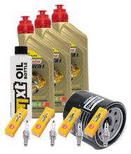 Inspectiepakket 3L 10W-40 + Oliefilter + 4x Bougie voor Yamaha YZF-R1 1000 ccm Bauwjaar 2000 - 2001