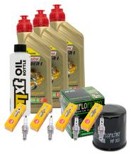 Inspectiepakket 3L 10W-40 + Oliefilter + 4x Bougie voor Yamaha YZF-R1 1000 ccm Bauwjaar 2000 - 2001