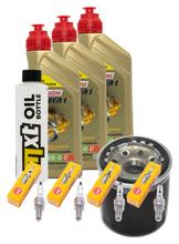 Inspection package 3L 10W-40 + oil filter + 4x spark plug for Yamaha YZF-R1 1000 ccm Year 2000 - 2001