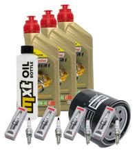 Paquete de inspección 3L 10W-40 + filtro de aceite + 4 bujías para Yamaha YZF-R1 1000 ccm Año 2002 - 2003