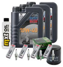 Inspectiepakket 3L 10W-40 + Oliefilter + 4x Bougie voor Yamaha YZF-R1 1000ccm Bouwjaar 2002 - 2003