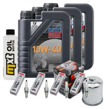 Inspection package 3L 10W-40 + oil filter + 4x spark plug for Yamaha YZF-R1 1000 ccm Year 2002 - 2003