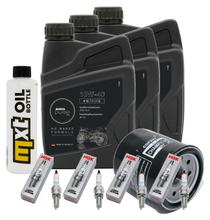 Inspectiepakket 3L 10W-40 + Oliefilter + 4x Bougie voor Yamaha YZF-R1 1000ccm Bouwjaar 2002 - 2003