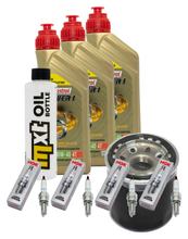 Inspektionspaket 3L 10W-40 + Ölfilter + 4x Zündkerze für Yamaha YZF-R1 1000 ccm Bj. 2002 - 2003