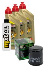 Inspectiepakket 3L 10W-40 + Oliefilter + 4x Bougie voor Yamaha YZF-R1 1000 ccm Bauwjaar 2005 - 2006