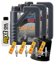 Inspectiepakket 3L 10W-40 + Oliefilter + 4x Bougie voor Yamaha YZF-R1 1000 ccm Bauwjaar 2005 - 2006