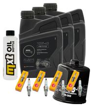 Pacchetto di ispezione 3L 10W-40 + filtro olio + 4x candela per Yamaha YZF-R1 1000 ccm Anno 2005 - 2006