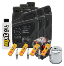 Inspectiepakket 3L 10W-40 + Oliefilter + 4x Bougie voor Yamaha YZF-R6 600cc Bj. 1999 - 2000