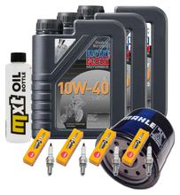 Inspectiepakket 3L 10W-40 + Oliefilter + 4x Bougie voor Yamaha YZF-R6 600 ccm Bj. 2006 - 2007