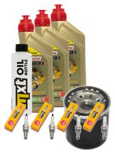 Inspectiepakket 3L 10W-40 + Oliefilter + 4x Bougie voor Yamaha YZF-R6 600cc Bj. 2008