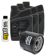 Inspectiepakket 3L 10W-40 + oliefilter + 4x bougie voor Yamaha YZF-R6 600ccm bouwjaar 2009 - 2017
