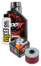 Inspektionspaket 1L 5W-40 + Ölfilter + 1x Zündkerze für Peugeot Django 50 ccm