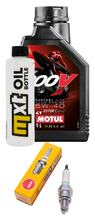 Inspektionspaket 1L 5W-40 + Ölfilter + 1x Zündkerze für Peugeot Django 50 ccm