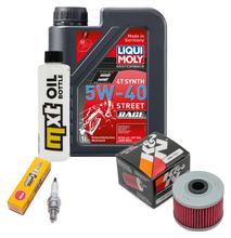 Inspektionspaket 1L 5W-40 + Ölfilter + 1x Zündkerze für Peugeot Django 50 ccm