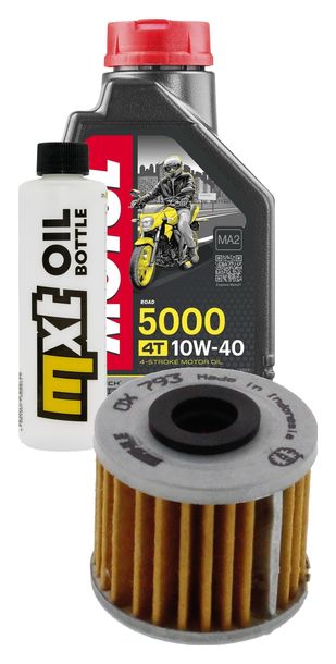Pacchetto di ispezione 1L 10W-40+filtro olio per Honda TRX ER R SporTrax 450 ccm