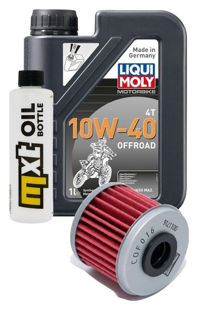 Pacchetto di ispezione 1L 10W-40+filtro olio per Honda TRX ER R SporTrax 450 ccm