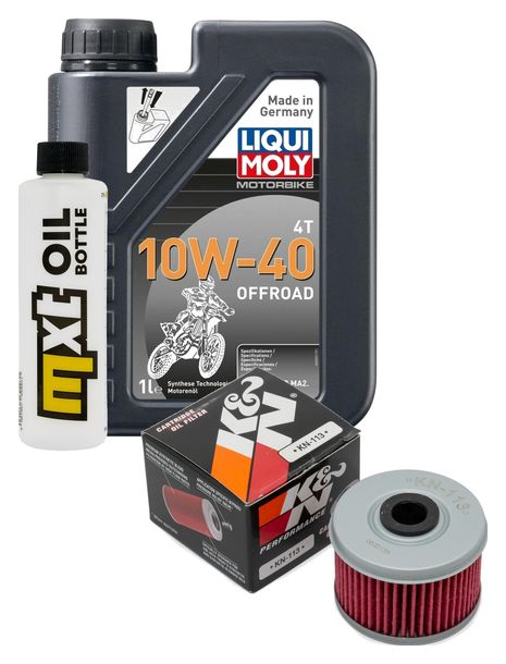 Paquet d'inspection 1L 10W-40+filtre à huile pour Honda TRX ER R SporTrax 450 ccm