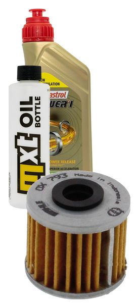 Pacchetto di ispezione 1L 10W-40+filtro olio per Honda TRX ER R SporTrax 450 ccm